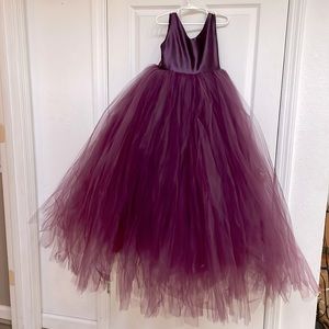 Size 10 Girls Satin/Tulle Formal Gown Dress